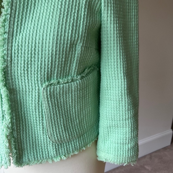 Zara Basic Light Green Blazer/Jacket Bracelet Sleeve Size Small - Picture 9 of 9